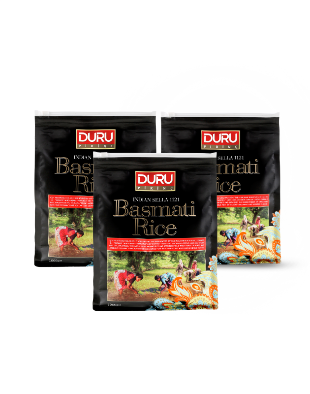 3'lü Basmati Pirinç (Siyah Paket) (3x 1 kg)