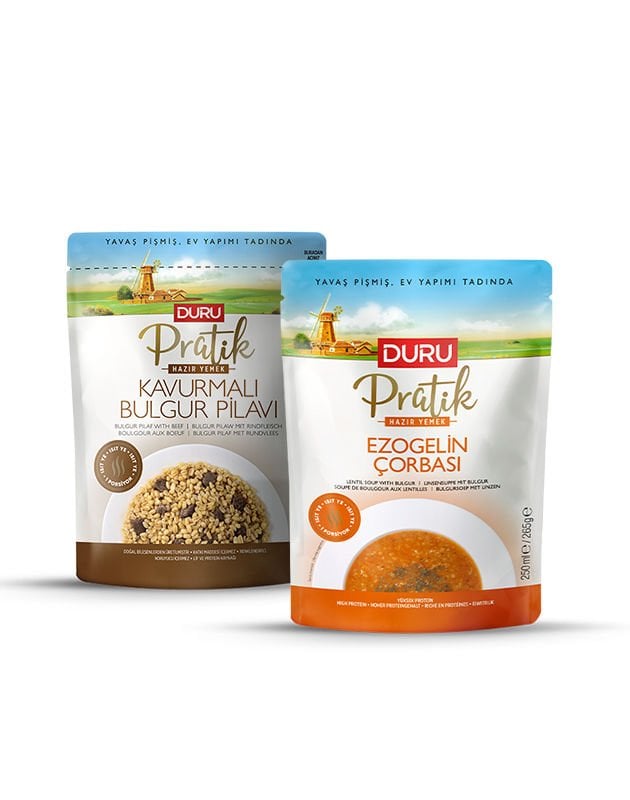 Ezogelin Çorbası 250 ml + Kavurmalı Bulgur Pilavı 250g