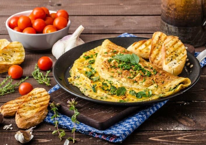 Çiya Tohumlu Omlet Tarifi