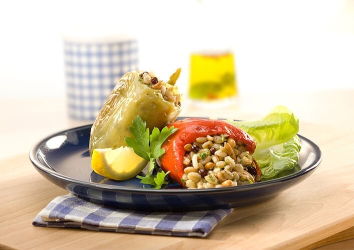 Bulgur ile Zeytinyağlı Biber Dolması Tarifi