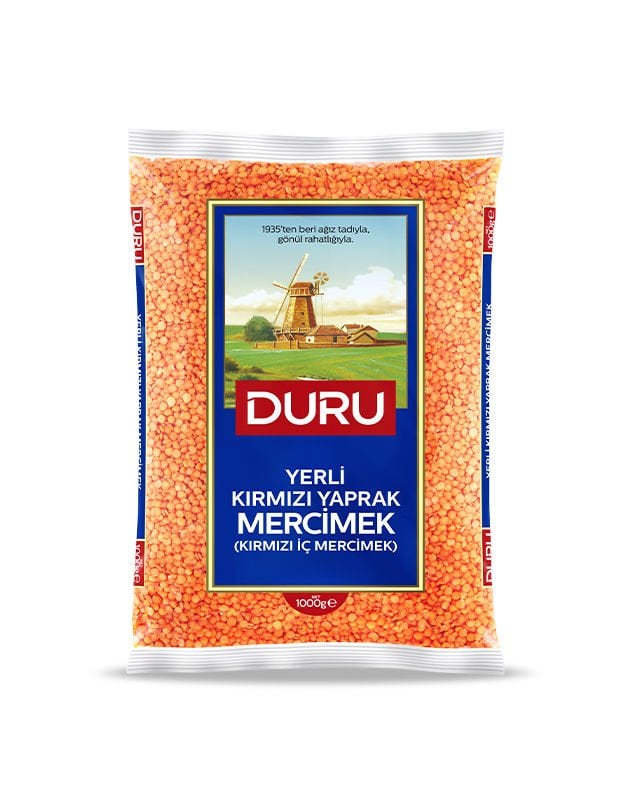 Yerli Kırmızı Yaprak Mercimek (Kırmızı İç Mercimek) 1000g