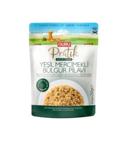 Yeşil Mercimekli Bulgur Pilavı 250g