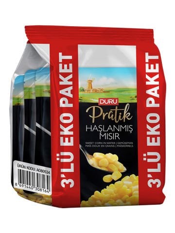 3'lü Haşlanmış Mısır Paketi (3 x 235g)
