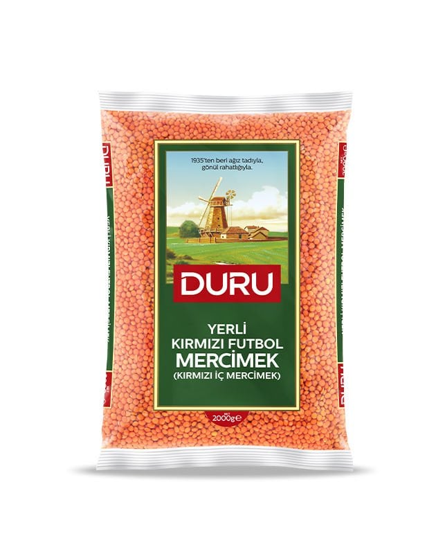 Yerli Kırmızı Futbol Mercimek (Kırmızı İç Mercimek) 2000g