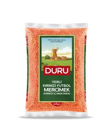 Yerli Kırmızı Futbol Mercimek (Kırmızı İç Mercimek) 2000g