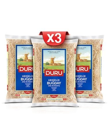 3 'lü Hediklik Buğday (Diş Buğdayı) 3x1kg (Kargo Dahil Fiyat)