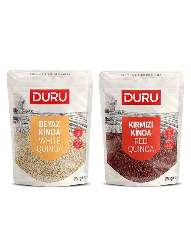 Kinoa Paketi - Kırmızı Kinoa + Beyaz Kinoa (2x250 gr)