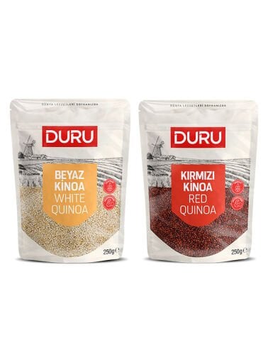 Kinoa Paketi - Kırmızı Kinoa + Beyaz Kinoa (2x250 gr) (Kargo Dahil Fiyat)