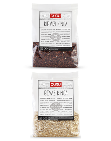 Kinoa Paketi - Kırmızı Kinoa + Beyaz Kinoa (2x250 gr)