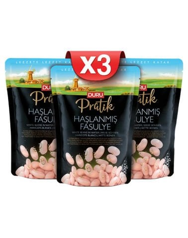 3'lü Pratik Haşlanmış Fasulye (3 x 400g)