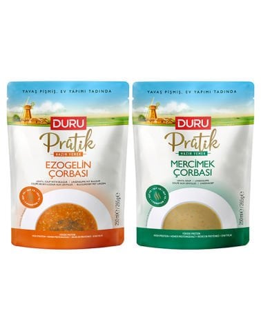 Duru Pratik Çorba Seti (Mercimek - Ezogelin) (2 x 250 ml)