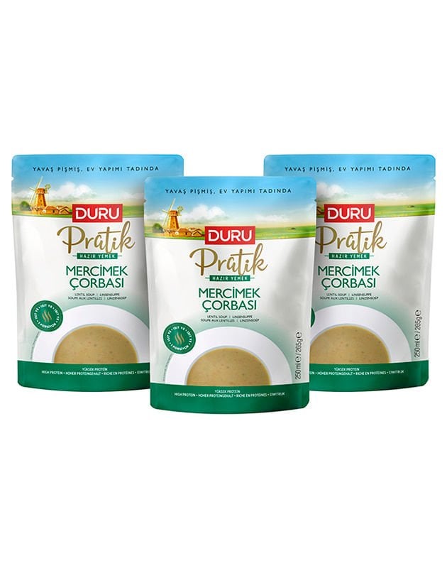 3'lü Duru Pratik Mercimek Çorbası (3 x 250 ml)