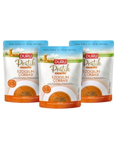 3'lü Duru Pratik Ezogelin Çorbası (3 x 250ml)