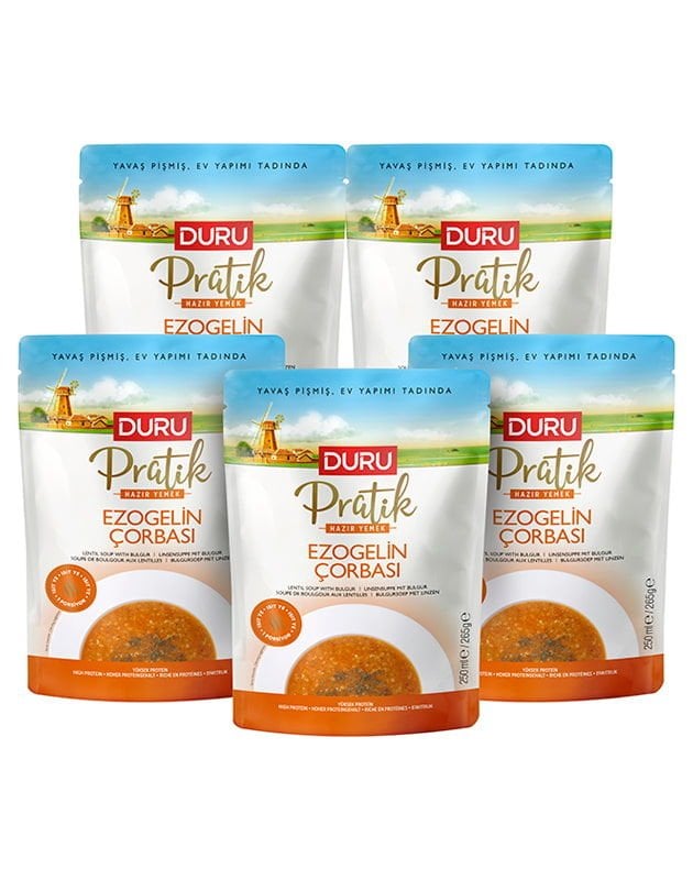 5 'li Duru Pratik Ezogelin Çorbası (5 x 250ml) (Kargo dahil fiyat)