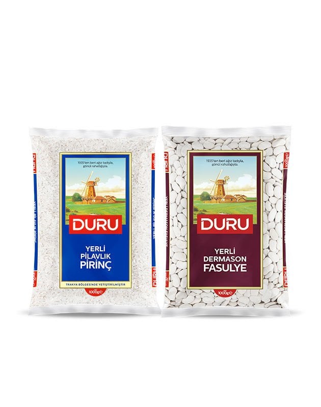 Pilavlık Pirinç 1kg + Dermason Fasulye 1kg