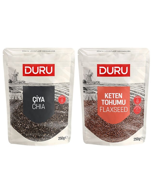 Duru Çiya Tohumu 250g + Keten Tohumu 250g