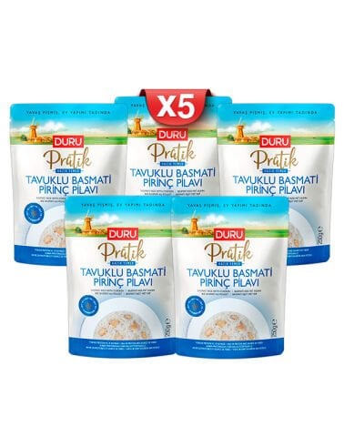 Duru Pratik Tavuklu Basmati Pirinç Pilavı (5 x 250g)