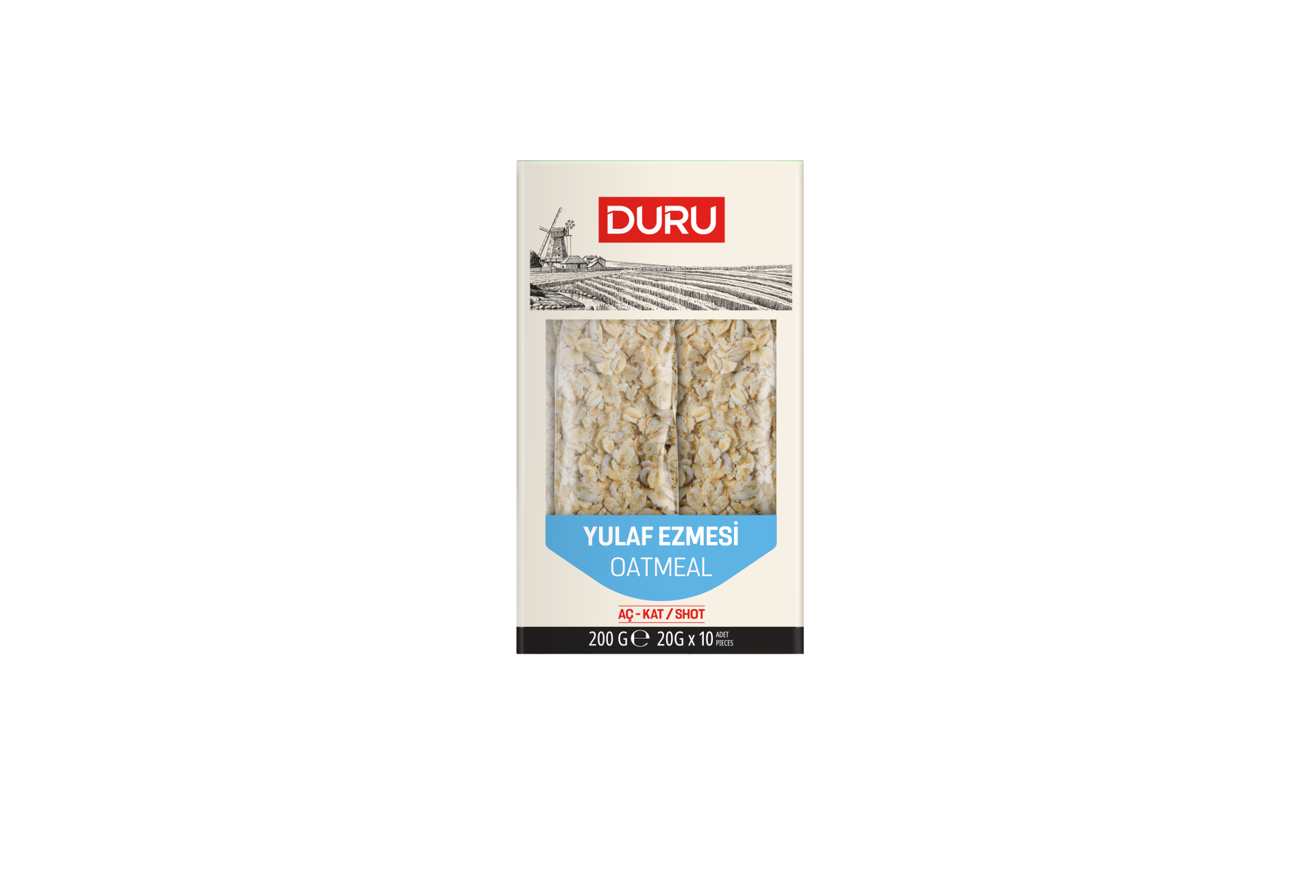 Duru Yulaf Ezmesi Aç-Kat (20g x 10Ad)