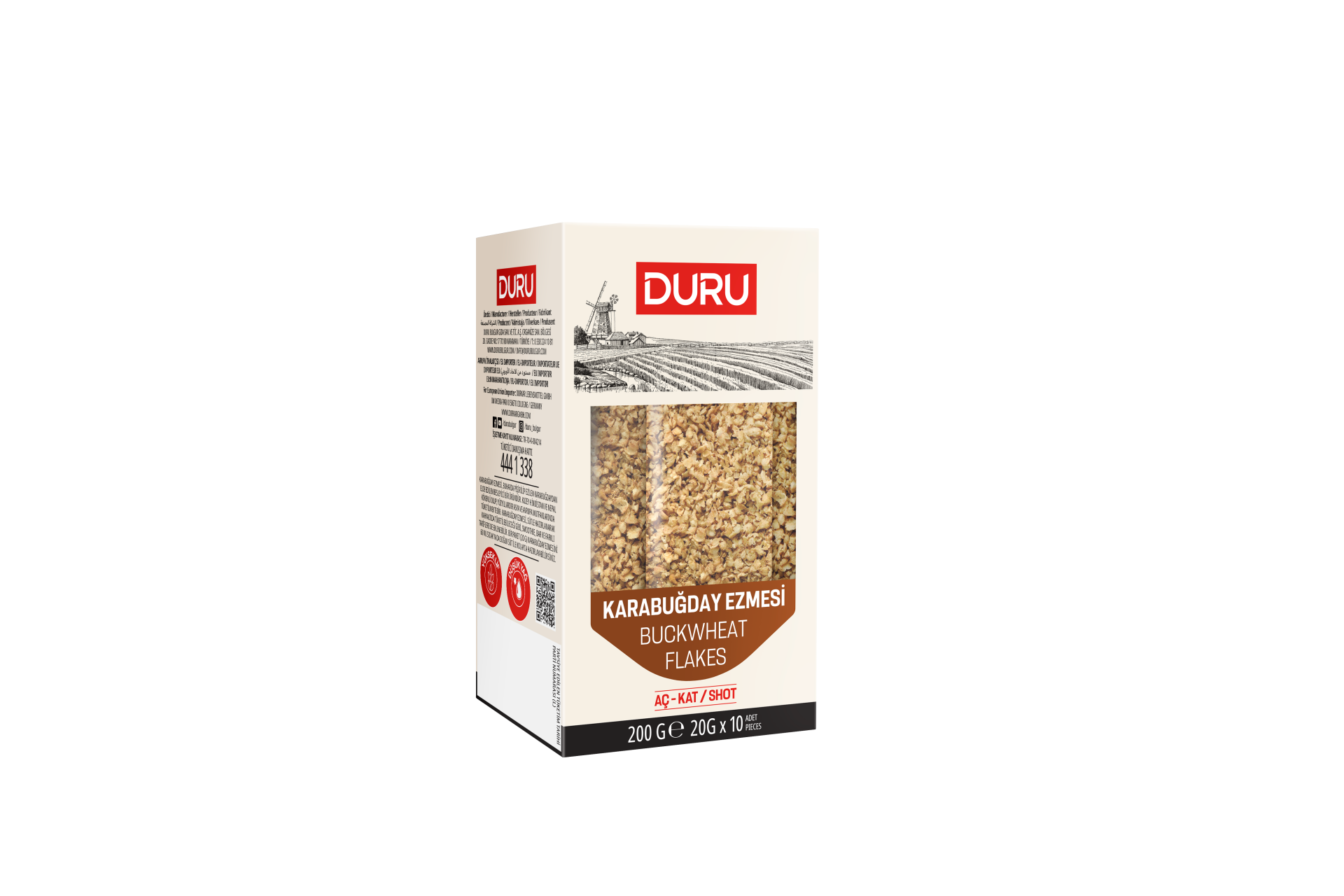 Duru Karabuğday Ezmesi Aç-Kat (20gr x 10ad)