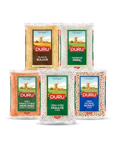 Duru 5 Çeşit Yerli Bakliyat Paketi (Kargo Dahil Fiyat)